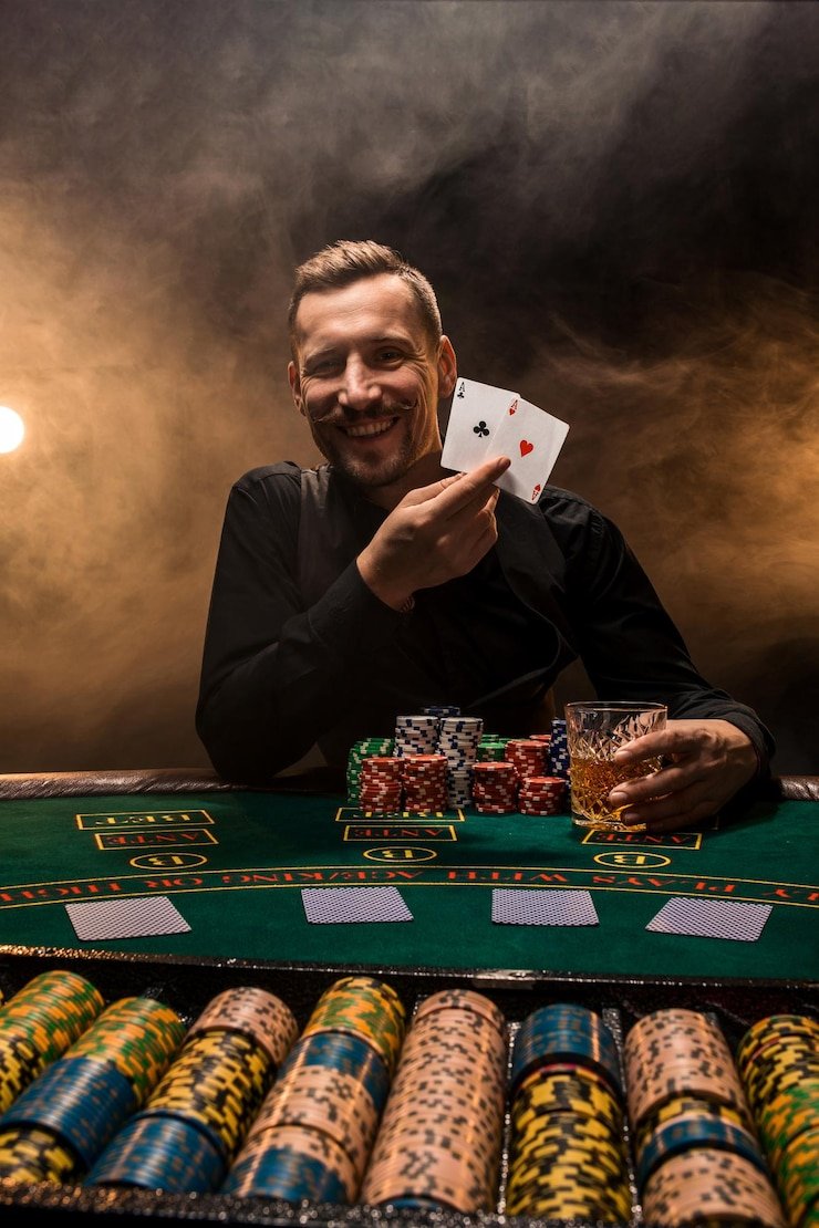 Studio live dealer Asia Gaming dengan multi-kamera dan dealer profesional di platform evototo